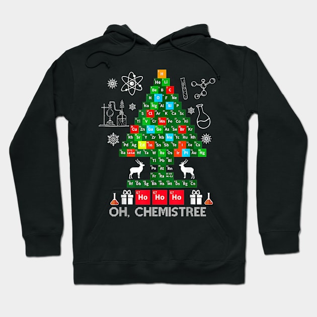 Science Christmas Oh Chemist Tree Chemistree Chemistry Hoodie by little.tunny